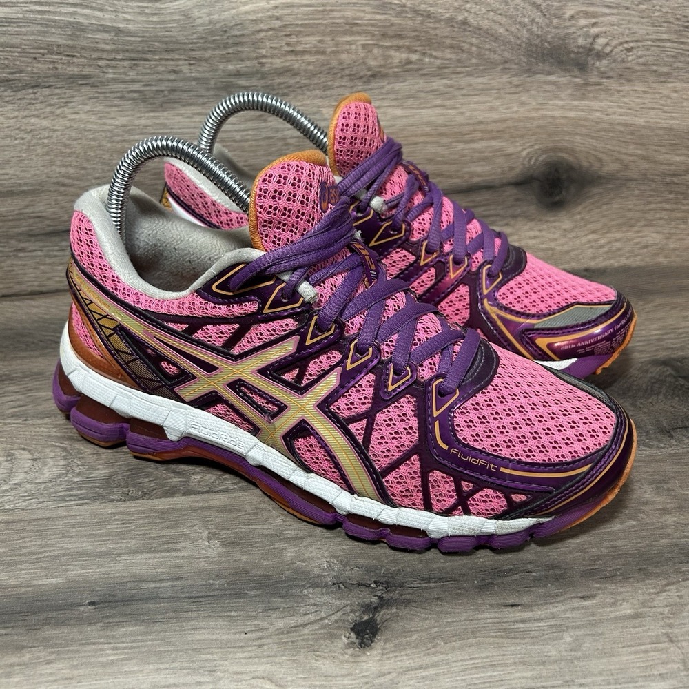 ASICS Gel-Kayano 20 20th Anniversary Womens 7.5 Pink Purple Sneakers RARE T3N7N
